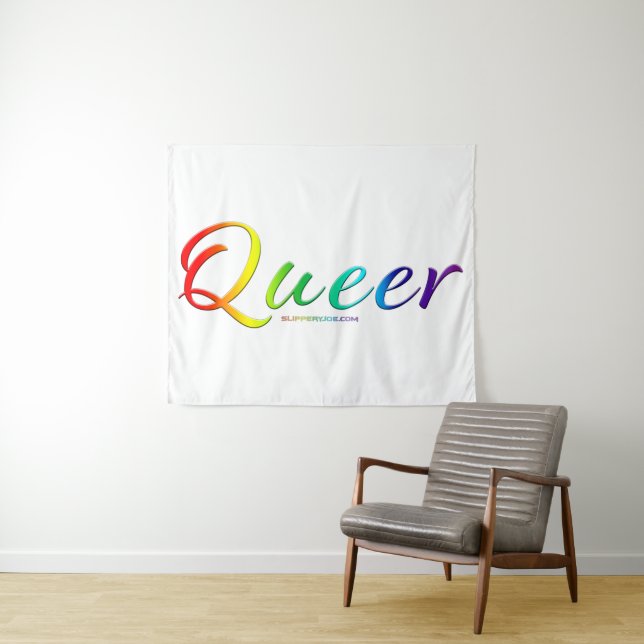 SlipperyJoe's queer single expressive word smooth  Tapestry (In Situ (Horizontal))