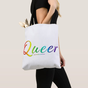 SlipperyJoe's queer single expressive word smooth  Tote Bag