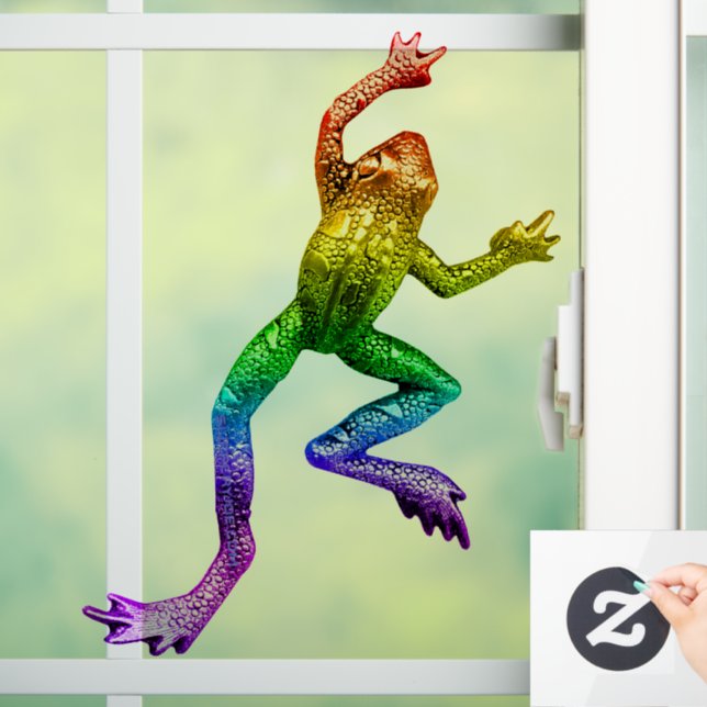 SlipperyJoe's rainbow coloured frog rendered sculp (Home)