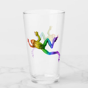 SlipperyJoe's rainbow coloured frog rendered sculp Glass