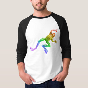 SlipperyJoe's rainbow coloured frog rendered sculp T-Shirt
