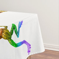 SlipperyJoe's rainbow coloured frog rendered sculp