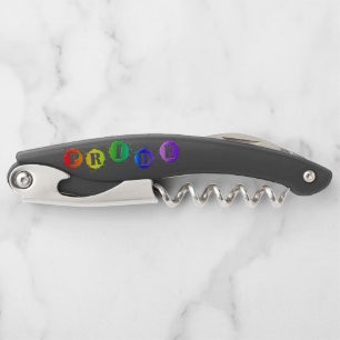 SlipperyJoe's rainbow coloured pride sign bursts w Corkscrew