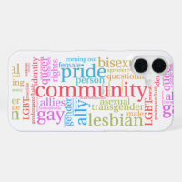 SlipperyJoe's rainbow LGBTQ+ community word cloud