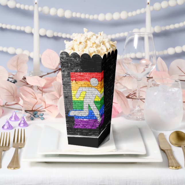 SlipperyJoe's rainbow pride colours panel urban st Favour Box (Wedding)