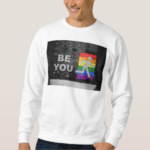 SlipperyJoe's rainbow pride colours panel urban st Sweatshirt
