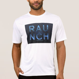 SlipperyJoe's raunch metallic large blue letters d T-Shirt