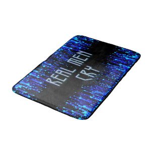 SlipperyJoe's real men cry tears emotions digital Bath Mat