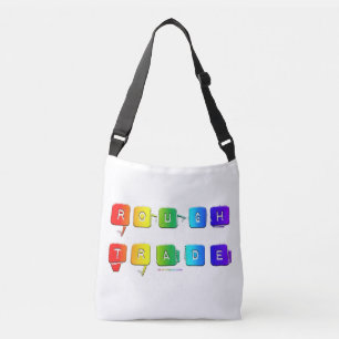 SlipperyJoe's rough trade queer pop typography sla Crossbody Bag