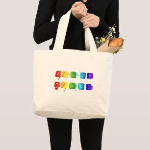 SlipperyJoe's rough trade queer pop typography sla Large Tote Bag