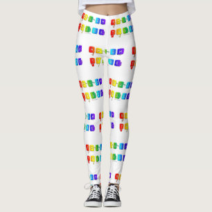 SlipperyJoe's rough trade queer pop typography sla Leggings
