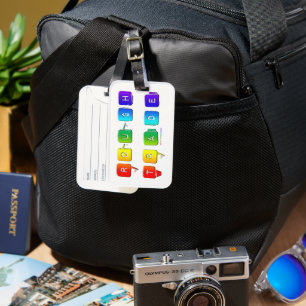 SlipperyJoe's rough trade queer pop typography sla Luggage Tag