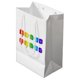 SlipperyJoe's rough trade queer pop typography sla Medium Gift Bag