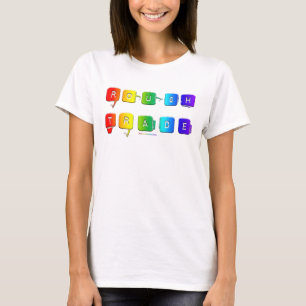 SlipperyJoe's rough trade queer pop typography sla T-Shirt