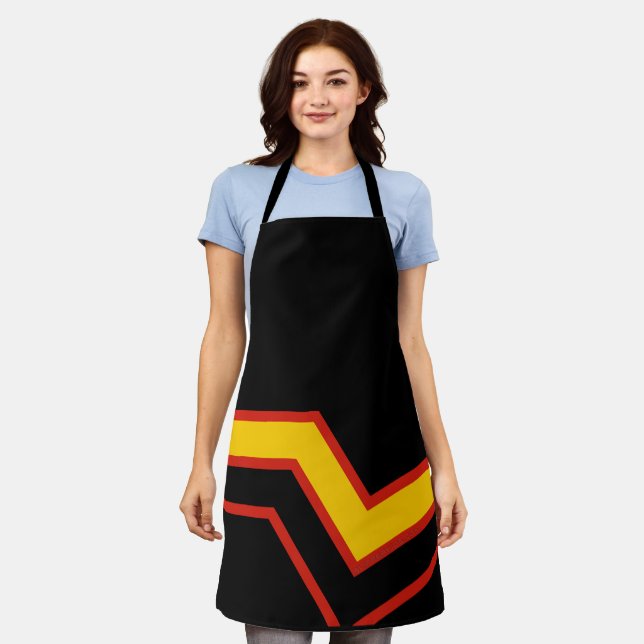 SlipperyJoe's rubber pride flag arrows chevrons st Apron (Worn)