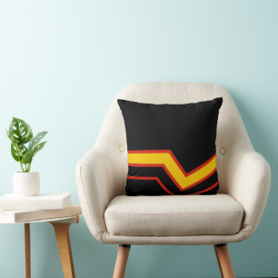SlipperyJoe's rubber pride flag arrows chevrons st Cushion