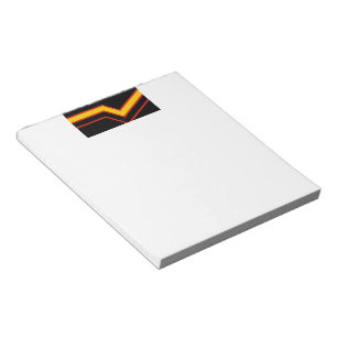 SlipperyJoe's rubber pride flag arrows chevrons st Notepad