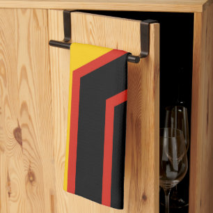 SlipperyJoe's rubber pride flag arrows chevrons st Tea Towel