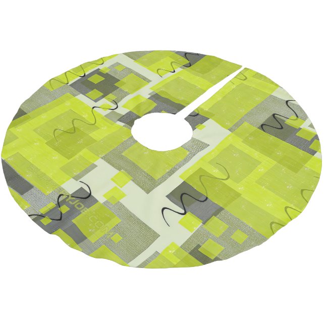 SlipperyJoe's Saint Patrick's Day dominating brigh Brushed Polyester Tree Skirt (Angled)