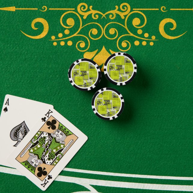 SlipperyJoe's Saint Patrick's Day dominating brigh Poker Chips (Poker Table (Stack))