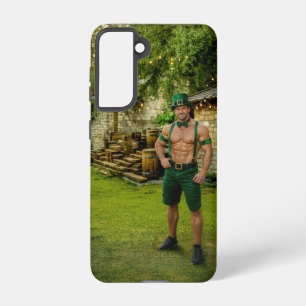 SlipperyJoe's Saint Patrick's Day festive leprecha Samsung Galaxy Case