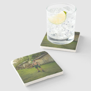 SlipperyJoe's Saint Patrick's Day festive leprecha Stone Coaster