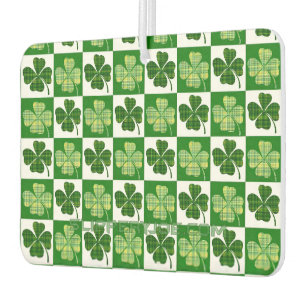 SlipperyJoe's Saint Patrick's Day four leaf clover Car Air Freshener