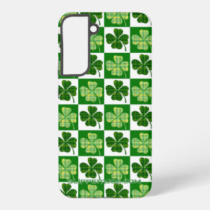 SlipperyJoe's Saint Patrick's Day four leaf clover Samsung Galaxy Case