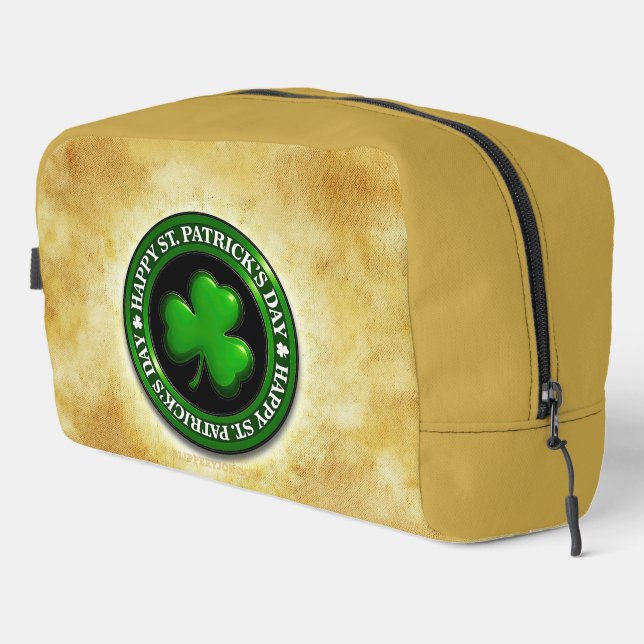 SlipperyJoe's Saint Patrick's Day glossy three lea Dopp Kit (Right Corner)