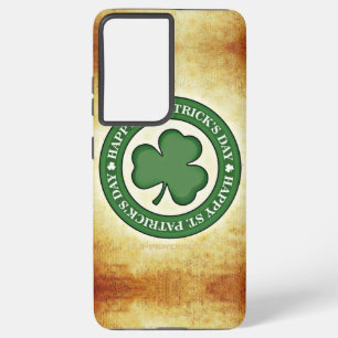 SlipperyJoe's Saint Patrick's Day glossy three lea Samsung Galaxy Case