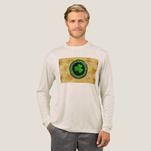SlipperyJoe's Saint Patrick's Day glossy three lea Tri-Blend Shirt