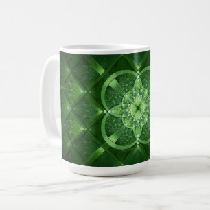 SlipperyJoe's Saint Patrick's Day glowing four lea Coffee Mug