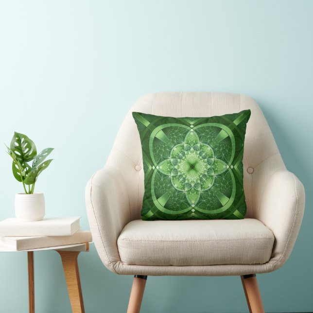 SlipperyJoe's Saint Patrick's Day glowing four lea Cushion (Chair)