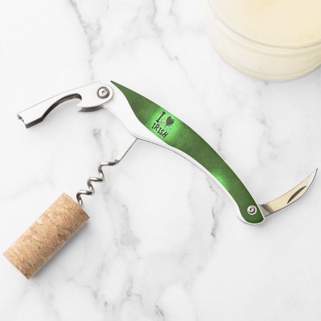 SlipperyJoe's Saint Patrick's Day holiday Irish pr Corkscrew (Front)