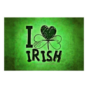 SlipperyJoe's Saint Patrick's Day holiday Irish pr Poster