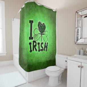 SlipperyJoe's Saint Patrick's Day holiday Irish pr Shower Curtain
