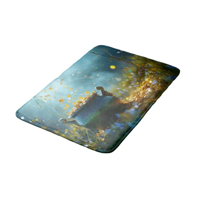 SlipperyJoe's Saint Patrick's Day large ornate pot Bath Mat (Angled)