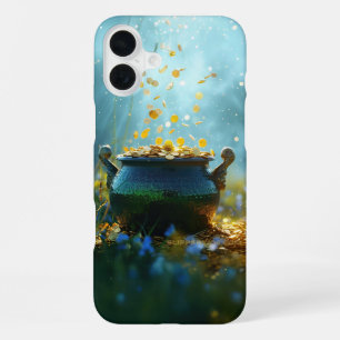 SlipperyJoe's Saint Patrick's Day large ornate pot iPhone 16 Plus Case