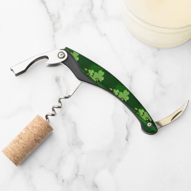 SlipperyJoe's Saint Patrick's Day theme leprechaun Corkscrew (Front)