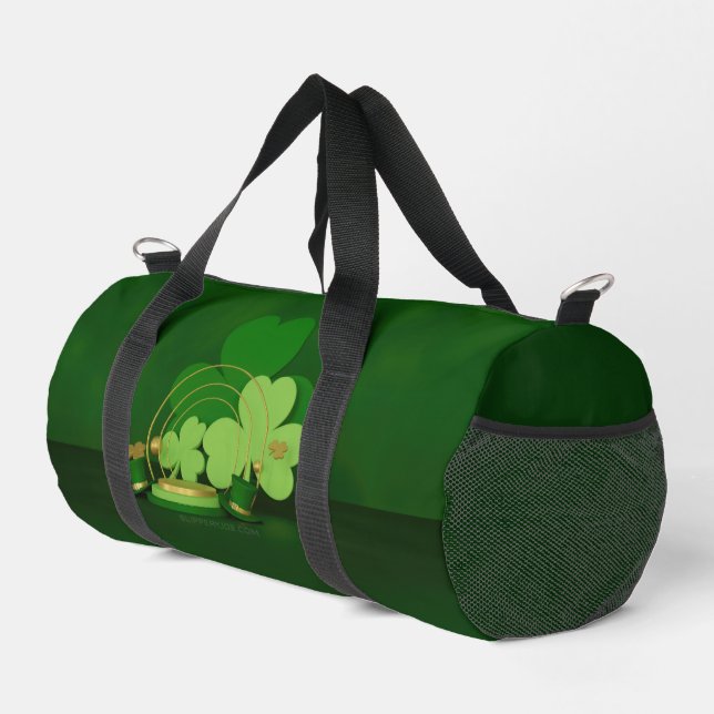 SlipperyJoe's Saint Patrick's Day theme leprechaun Duffle Bag (Right Corner)