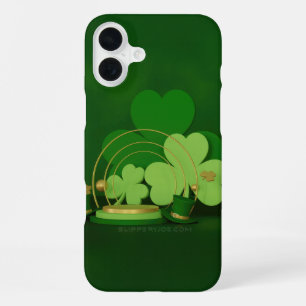 SlipperyJoe's Saint Patrick's Day theme leprechaun iPhone 16 Plus Case