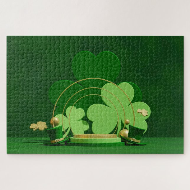 SlipperyJoe's Saint Patrick's Day theme leprechaun Jigsaw Puzzle (Horizontal)