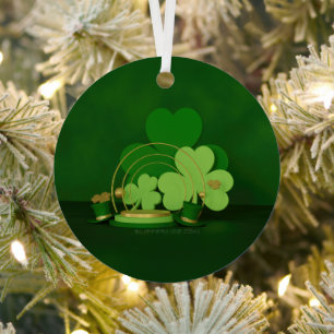 SlipperyJoe's Saint Patrick's Day theme leprechaun Metal Tree Decoration