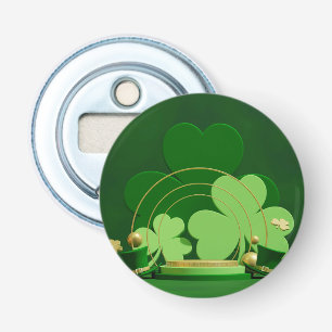 SlipperyJoe's Saint Patrick's Day three-leaf clove Bottle Opener
