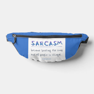 SlipperyJoe's sarcasm polished metal illusion high Bum Bags