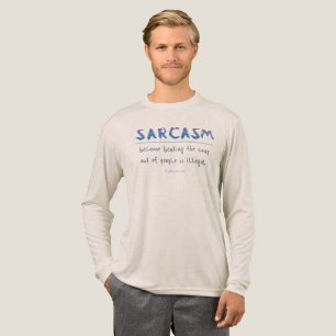 SlipperyJoe's sarcasm polished metal illusion high Tri-Blend Shirt