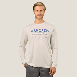SlipperyJoe's sarcasm polished metal illusion high Tri-Blend Shirt