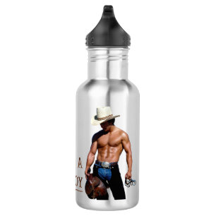 SlipperyJoe's save horse ride straw cowboy hat mus 532 Ml Water Bottle