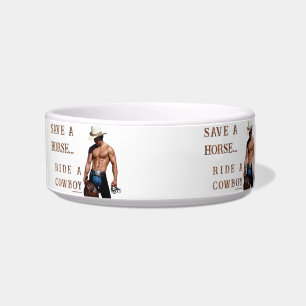 SlipperyJoe's save horse ride straw cowboy hat mus Bowl