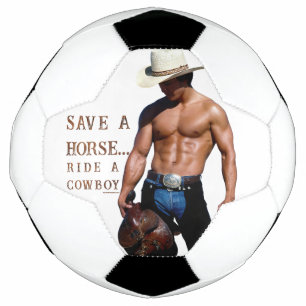SlipperyJoe's save horse ride straw cowboy hat mus Soccer Ball